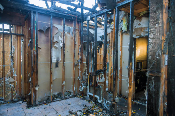 Professional Fire Damage Removal technician working in Folly Beach, SC